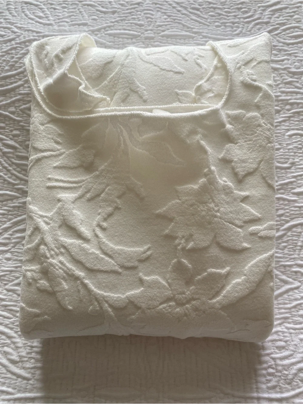 ZARA Stunning White Textured Floral Sleeveless Midi Dress Sz Small Like NEW! - Picture 11 of 12